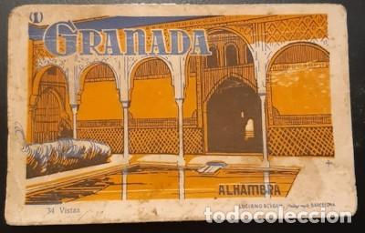 Postales: FUELLE INCOMPLETO CON 10 POSTALES DE GRANADA Y LA ALHAMBRA, ORIGINALMENTE TEN&Iacute;A 34 POSTALES