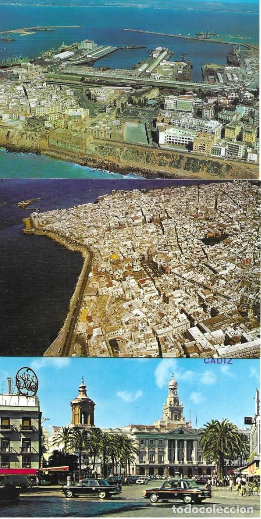 Postales: LOTE 3 POSTALES CADIZ ANDALUCIA