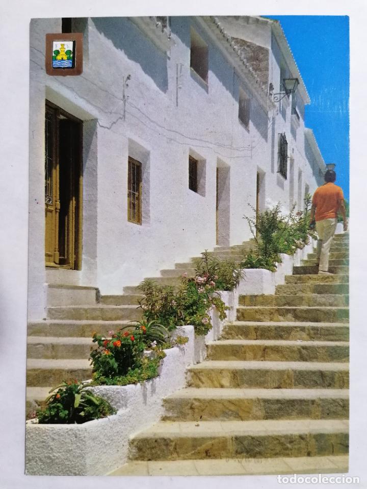 Postales: POSTAL, BENALMADENA, TIPICA ESCALINATA, ESCRITA A&Ntilde;OS 60