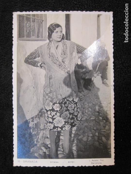 Postales: GRANADA-GITANA-ROISIN-75-FOTOGRAFICA-POSTAL ANTIGUA-(77.742)