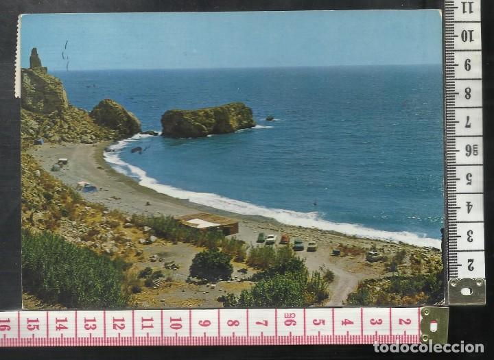Postales: ST 296 TARJETA POSTAL CASTELL DE FERRO PLAYA RIJANA CAMPING GRANADA EDICIONES BEASCOA 1393 A&Ntilde;O 1972