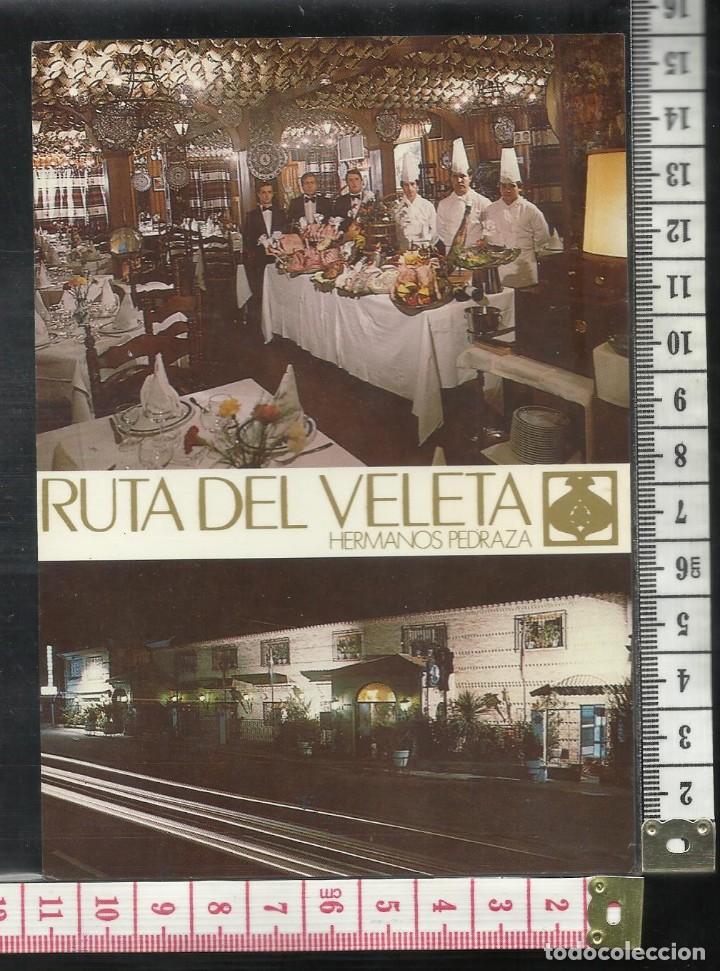 Postales: ST 297 TARJETA POSTAL RESTAURANTE RUTA LA VELETA PUBLICIDAD GRANADA A&Ntilde;O DESCONOCIDO