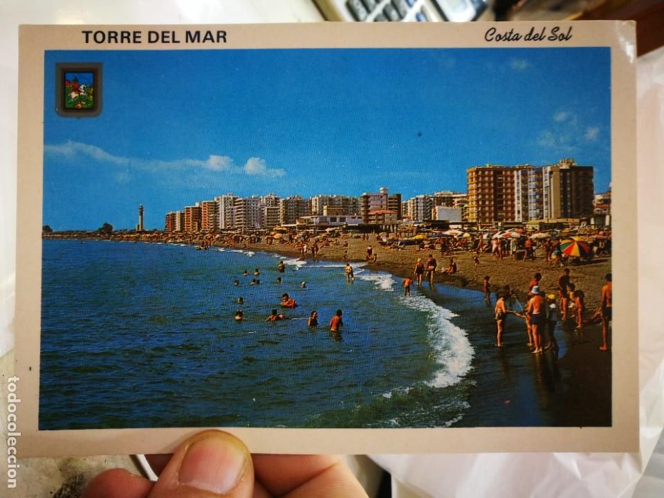Postales: Postal TORRE DEL MAR Costa del Sol Vista de la Playa del Faro N 19 DOM&Iacute;NGUEZ S/C
