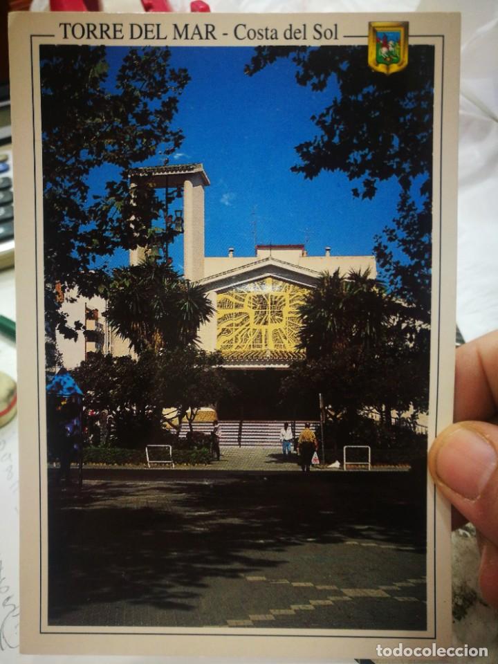 Postales: Postal TORRE DEL MAR Costa del Sol Iglesia Parroquial N 7 DOM&Iacute;NGUEZ S/C
