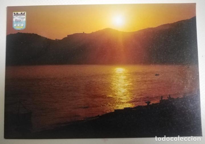 Postales: Postal Almu&ntilde;ecar (Granada). Puesta de sol. Sin circular - Foto 1