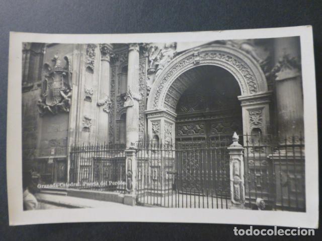 Postales: GRANADA CATEDRAL PUERTA DEL PERDON - Foto 1