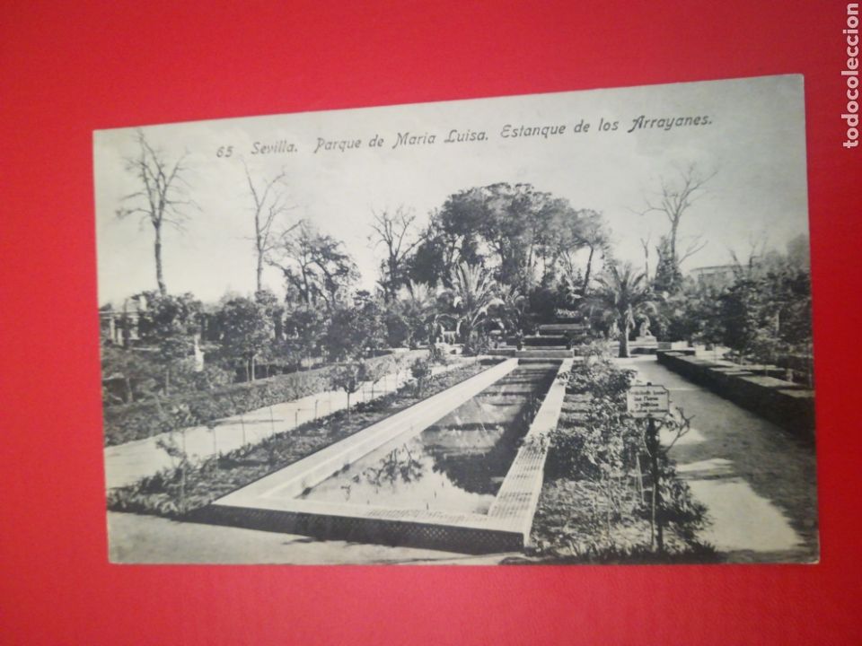 Postais: Sevilla, Parque de Maria Luisa, Estanque de los Arrayanes.
