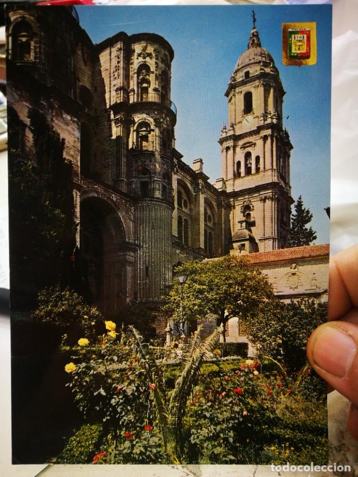 Postales: Postal MALAGA Costa del Sol Catedral Puerta de las Cadenas N 80 DOM&Iacute;NGUEZ S/C