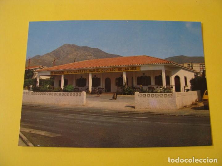 Postales: POSTAL DE ARROYO DE LA MIEL. BENALMADENA. EL CORTIJO HOLAND&Eacute;S. RESTAURANTE - BAR. ESCRITA 1983.