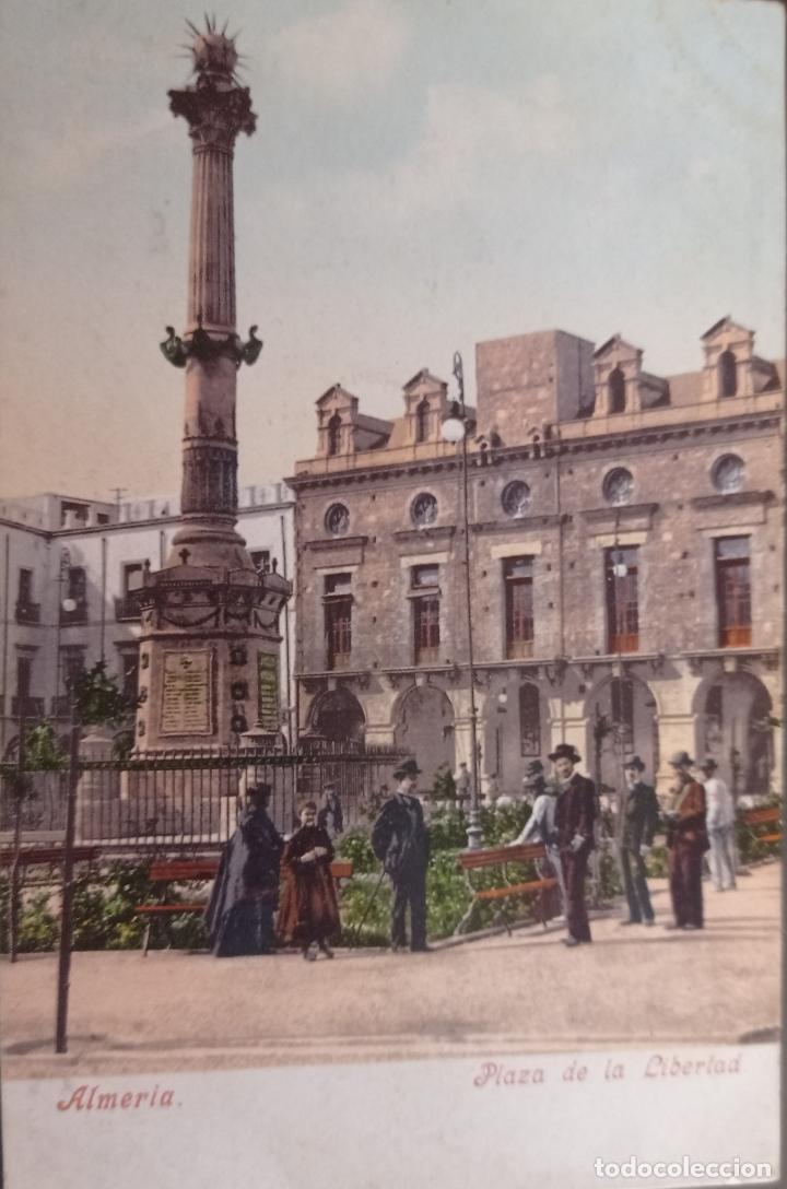 Postales: ALMERIA, PLAZA DE LA LIBERTAD. PURGER&CO, SIN CIRCULAR