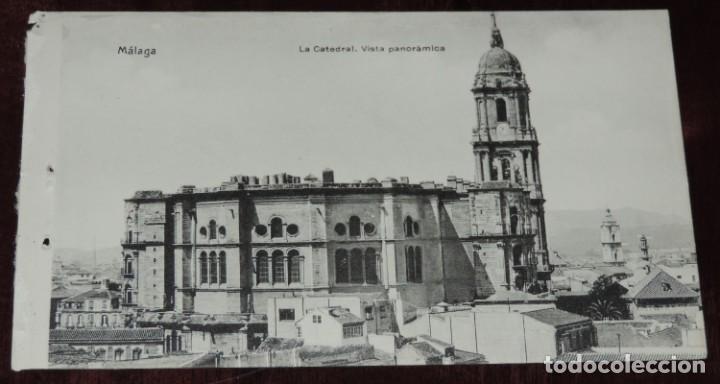 Postales: POSTAL DE MALAGA, LA CATEDRAL, VISTA PANORAMICA, EDICIONES DOMINGO DEL RIO, N.1, NO CIRCULADA.