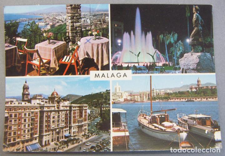 Postales: POSTAL DE MALAGA - BELLEZAS DE LA CIUDAD - ED. G.GARRABELLA N&ordm; 71