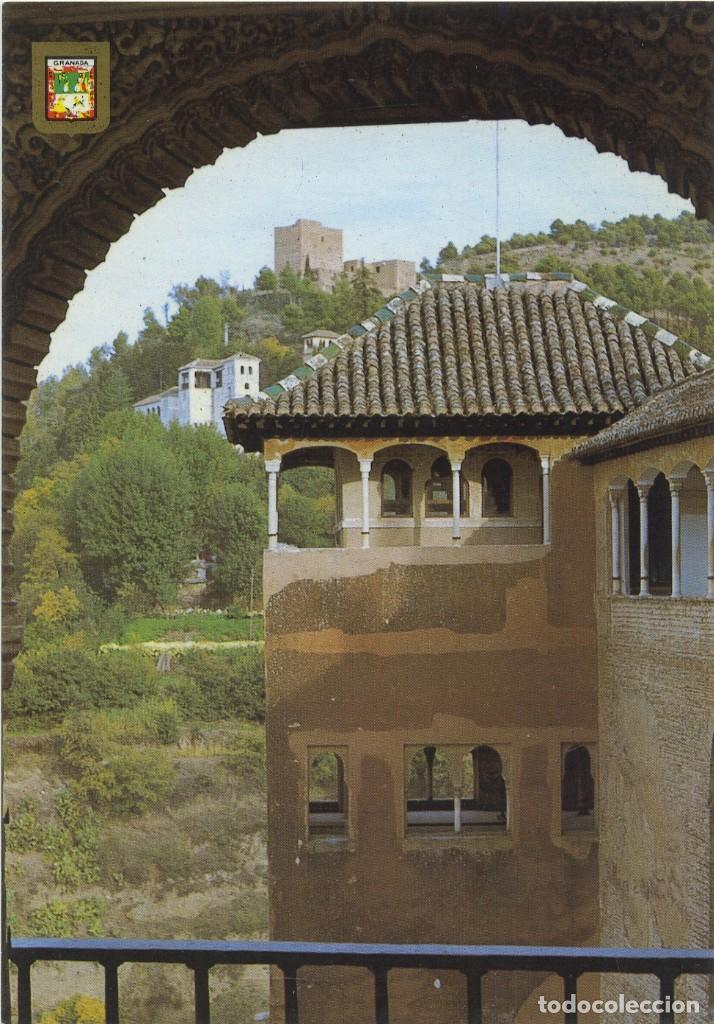 Postales: N&ordm; 165-GRANADA. Alhambra. Mirador de la Reina (visto desde el...) Sin circular. ED. DOM&Iacute;NGUEZ