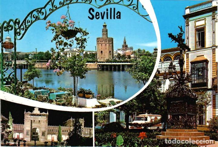 Postales: N&ordm; 677-SEVILLA. Diversos aspectos. Escrita en 1984. ED. BEASCOA