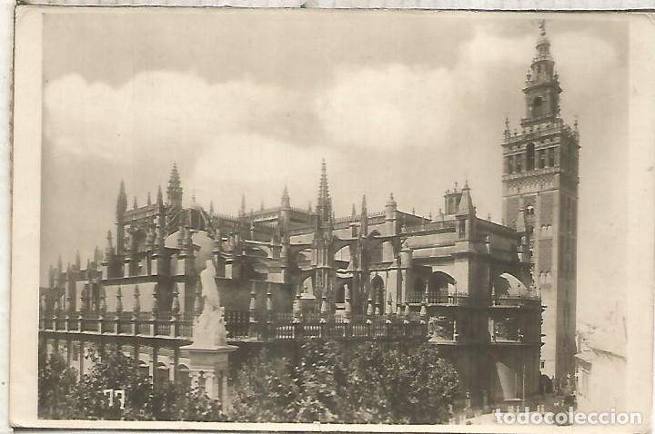 Postales: SEVILLA CATEDRAL ESCRITA - Foto 1