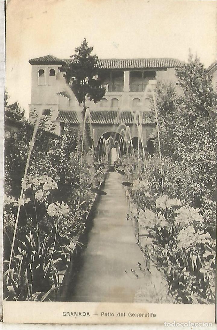 Postales: GRANADA GENERALIFE SIN ESCRIBIR CON MANCHA - Foto 1