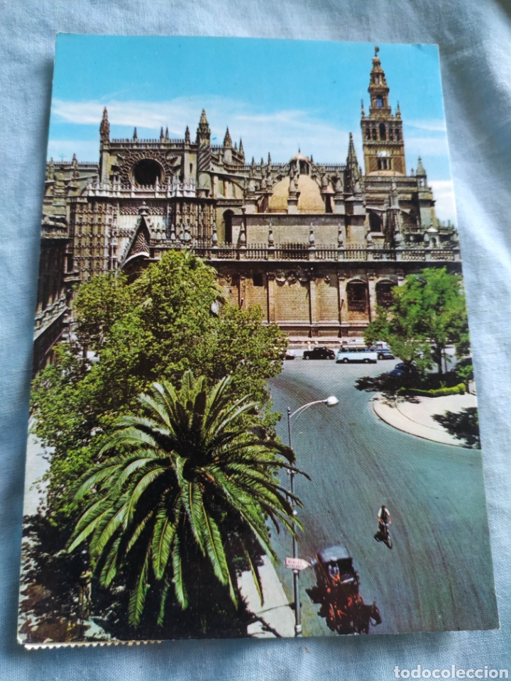 Postales: Postal postcard Sevilla circulada escrita - Foto 1