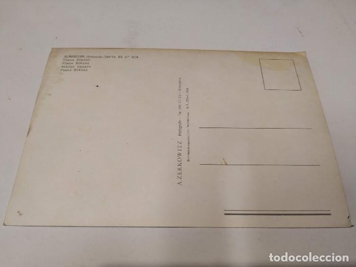 Postales: GRANADA - POSTAL ALMU&Ntilde;&Eacute;CAR - PLAZA BIKINI - Foto 2