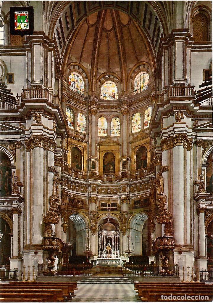 Postales: N&ordm; 72-GRANADA. Catedral. Capilla Mayor. Sin circular. ED. DOM&Iacute;NGUEZ