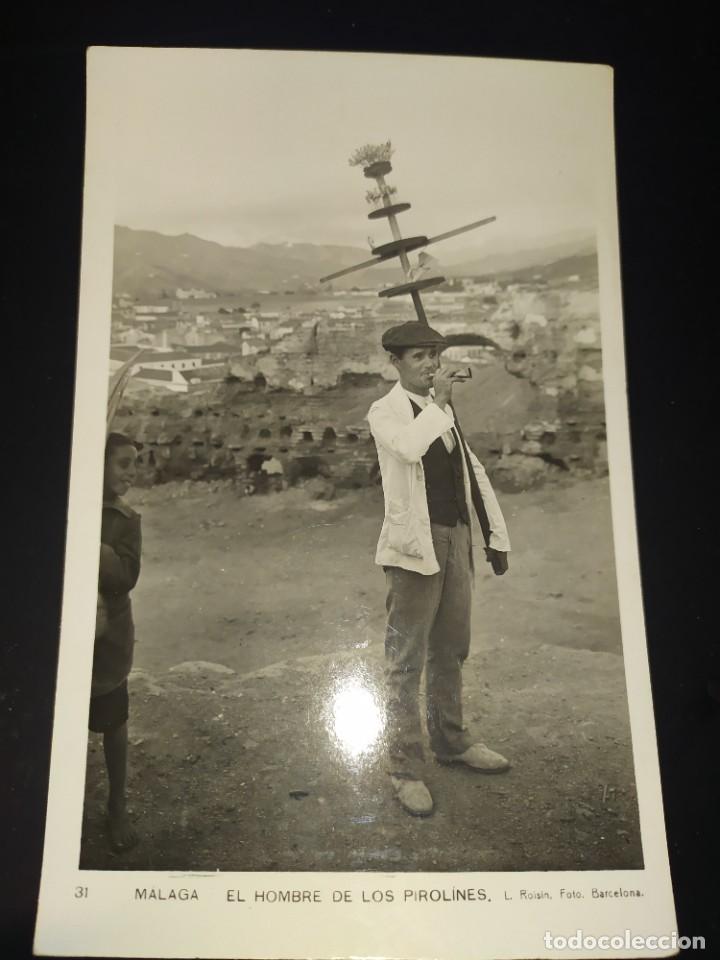 Postales: Malaga, el hombre de los pirolines Tarjeta -postal sin circular
