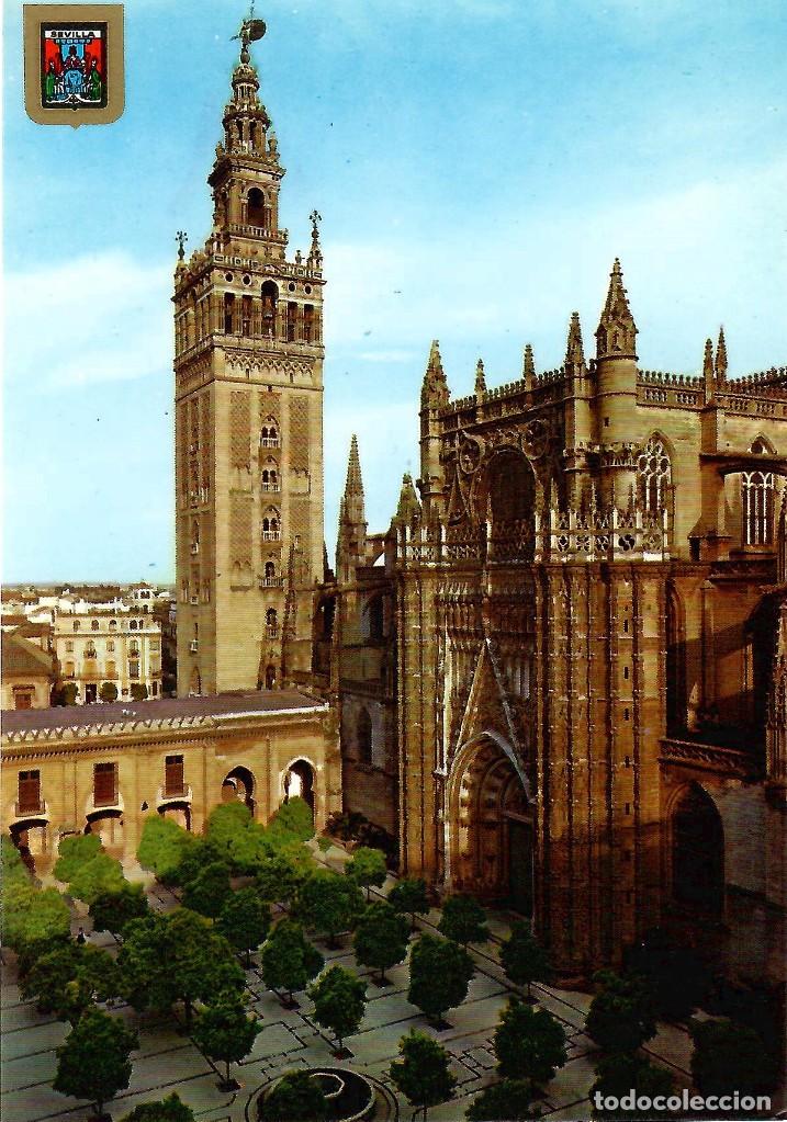 Postales: N&ordm; 60-SEVILLA. La catedral y la Giralda. Sin circular. ED. DOM&Iacute;NGUEZ