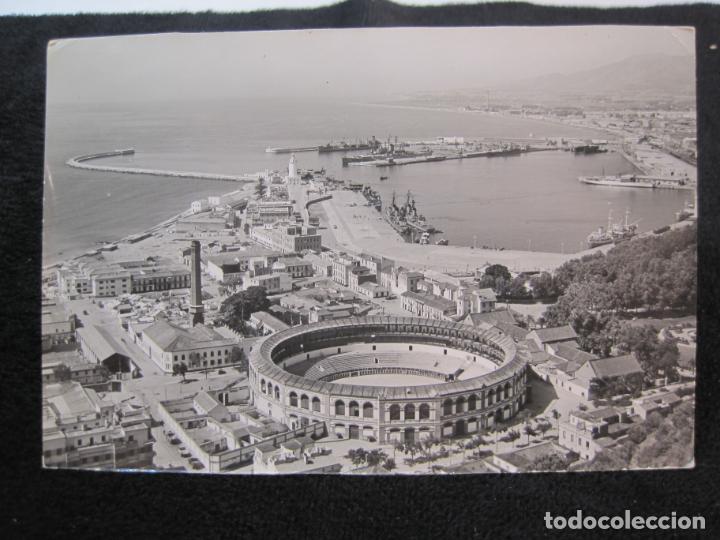 Postales: MALAGA-PLAZA DE TOROS Y PUERTO-GARCIA GARRABELLA-1-POSTAL ANTIGUA-(79.260)