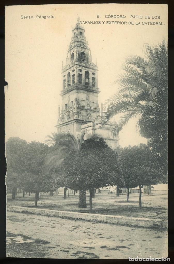 Postales: POSTAL. CORDOBA. PATIO DE LOS NARANJOS Y CATEDRAL. 6. HAUSER Y MENET. FOTO SE&Ntilde;AN. SC