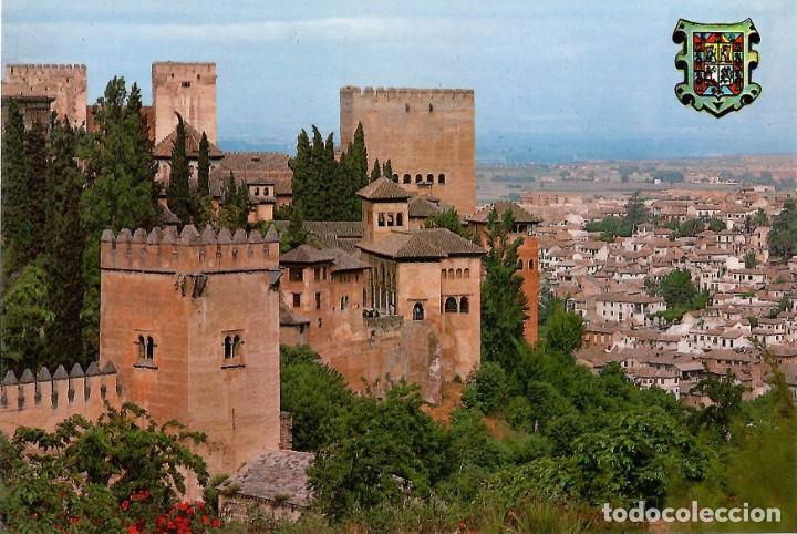 Postales: SERIE 45-N&ordm; 1.046-GRANADA. La Alhambra y la ciudad. Sin circular. ED. A. ZERKOWITZ