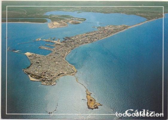 Postales: POSTAL DE CADIZ. VISTA AEREA. COL. ELITE N&ordm; 1526 P-ANC-614