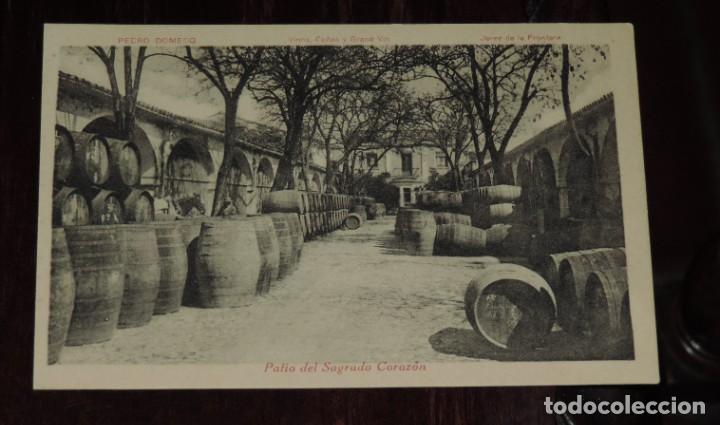 Postales: POSTAL DE JEREZ DE LA FRONTERA, PEDRO DOMECQ, PATIO DEL SAGRADO CORAZON, FOTOTIPIA CASTA&Ntilde;EIRA, NO CI