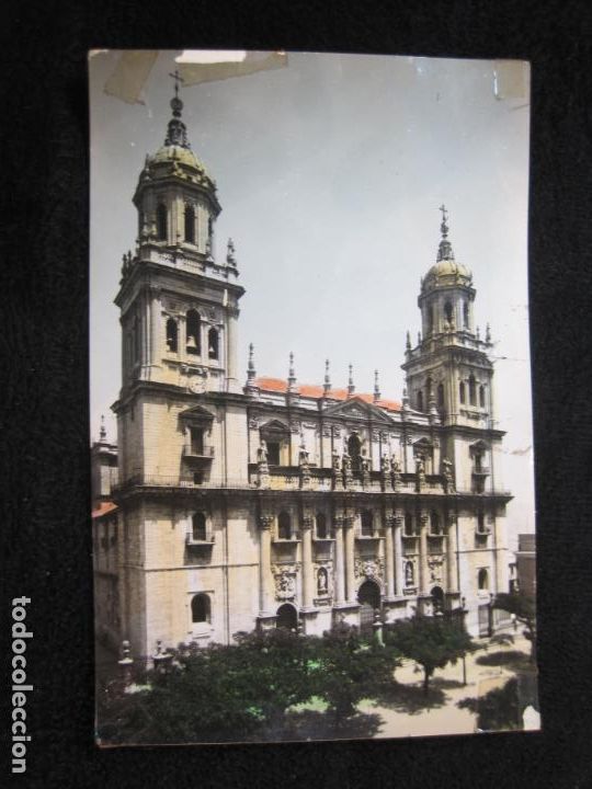 Postales: JAEN-FACHADA DE LA CATEDRAL-EDICIONES ARRIBAS-1015-POSTAL ANTIGUA-(79.581)