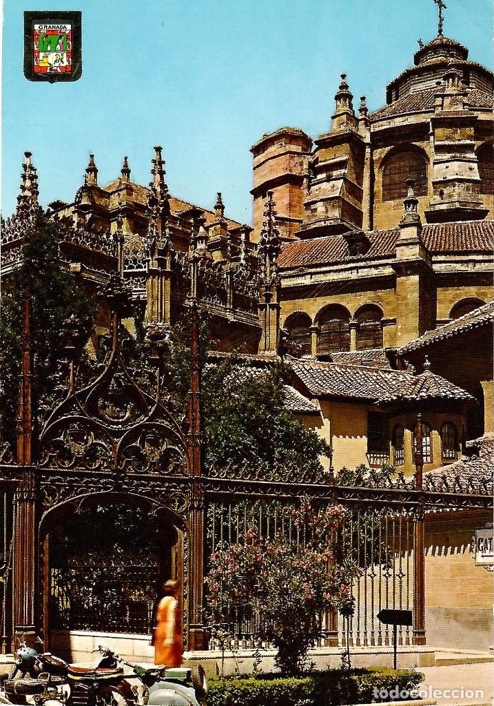 Postales: N&ordm; 76-GRANADA. Catedral y Capilla Real. Circulada en 1965. ED. DOM&Iacute;NGUEZ