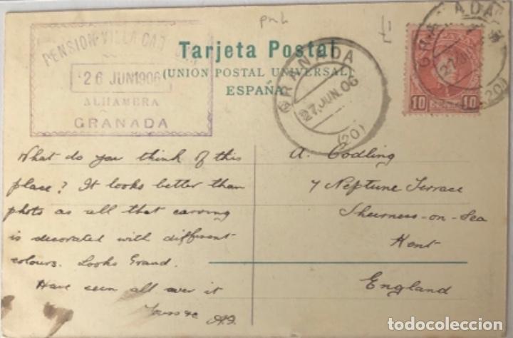 Postales: Postal de Granada.1906 - Foto 2