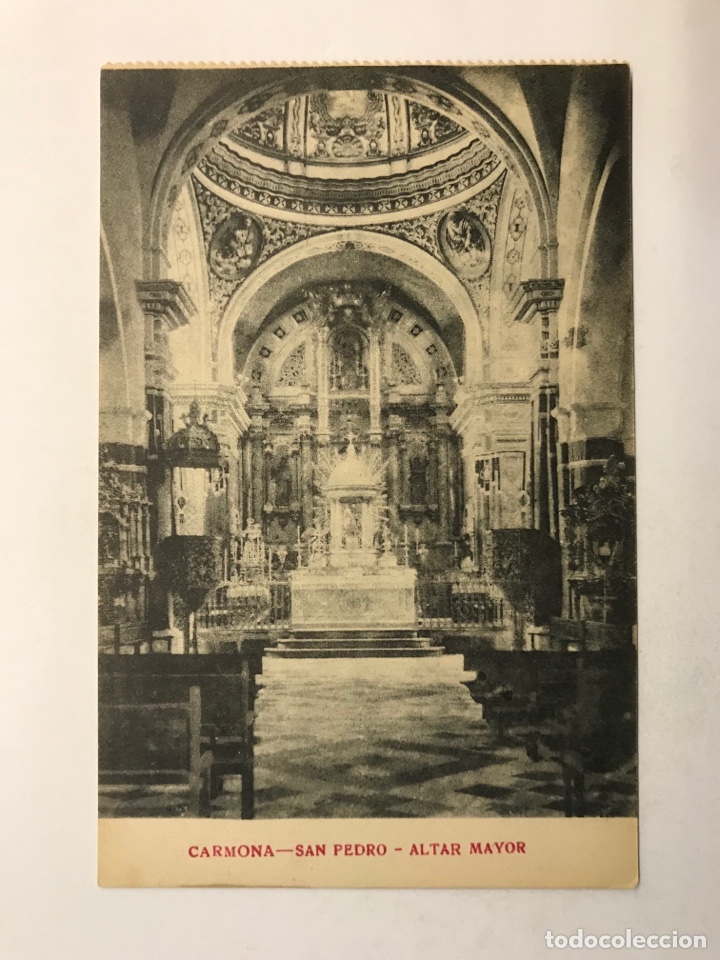 Postkarten: CARMONA (Sevilla) Postal San Pedro. Altar Mayor., Uni&oacute;n Postal Universal (h.1920?) S/C