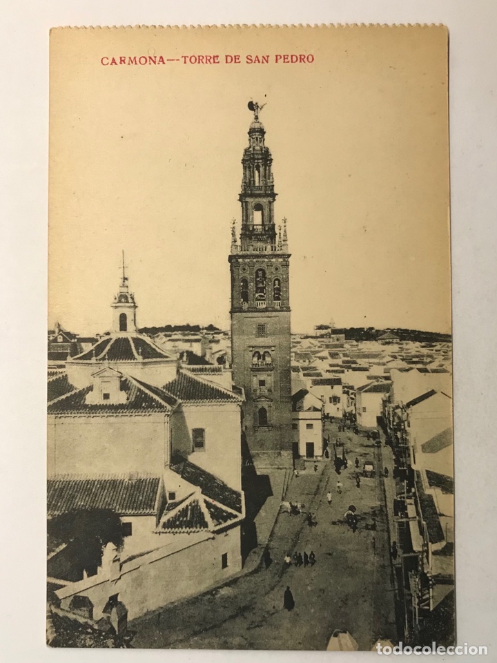 Postales: CARMONA (Sevilla) Postal Torre De San Pedro Uni&oacute;n Postal Universal (h.1920?) S/C