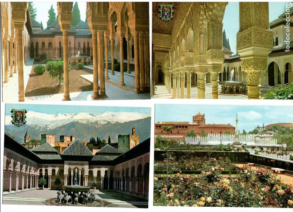 Postales: BONITO LOTE DE OCHO TARJETAS POSTALES DE GRANADA SIN USAR