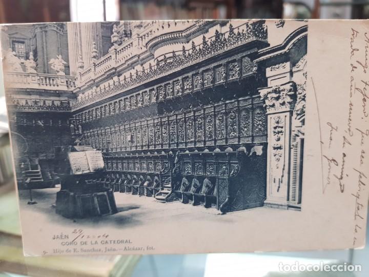 Postales: ANTIGUA POSTAL CORO CATEDRAL JAEN HIJO E. SANCHEZ 9