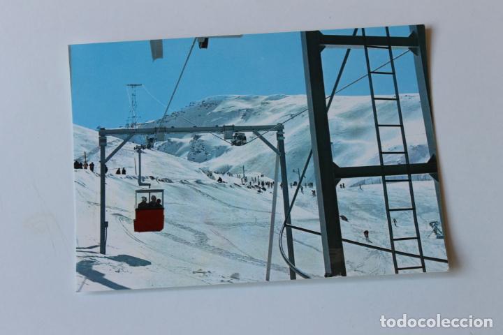 Postales: POSTAL SIERRA NEVADA GRANADA, TELECABINA Y VISTA DE LOMAS DE DILAR