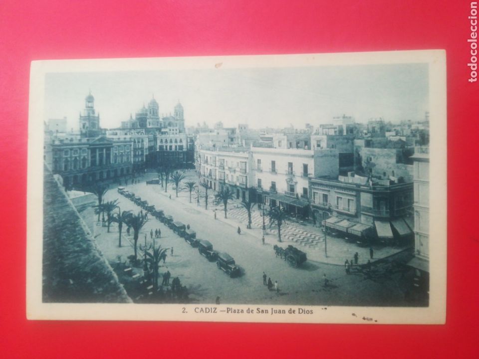 Postkarten: Cadiz, Plaza de San Juan de Dios. Roisin