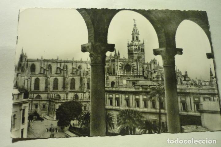 Postales: postal sevilla- catedral escrita