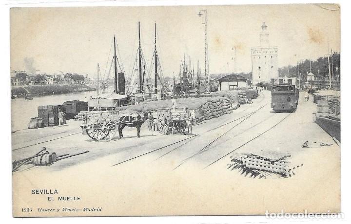 Postales: POSTAL SEVILLA EL MUELLE - Foto 1