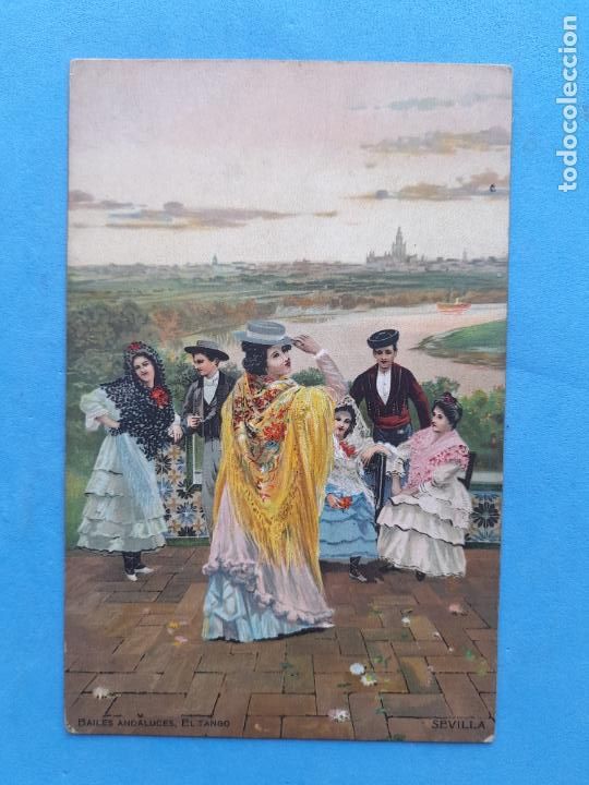 Postales: Sevilla. Bailes Andaluces. El Tango - Foto 1