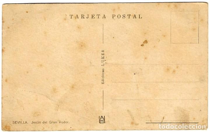 Postales: Sevilla - Jes&uacute;s del Gran Poder - Ed. LUKER - 140x87 mm. - Foto 2