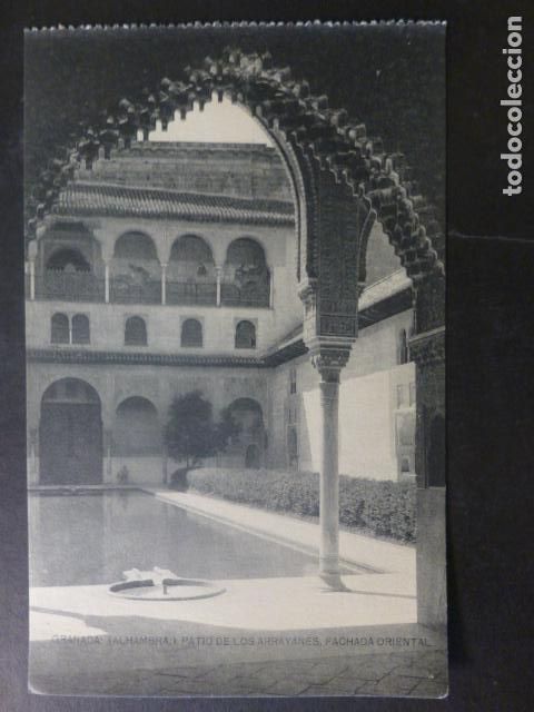 Postales: GRANADA ALHAMBRA PATIO DE LOS ARRAYANES FACHADA ORIENTAL - Foto 1