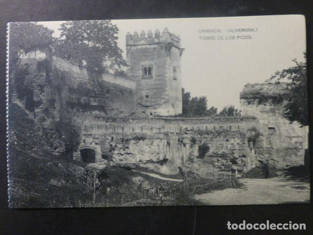 Postales: GRANADA ALHAMBRA TORRE DE LOS PICOS - Foto 1