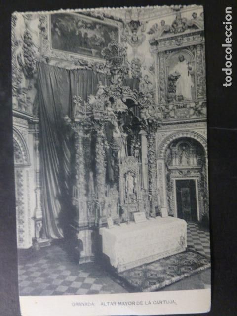 Postales: GRANADA ALTAR MAYOR DE LA CARTUJA - Foto 1