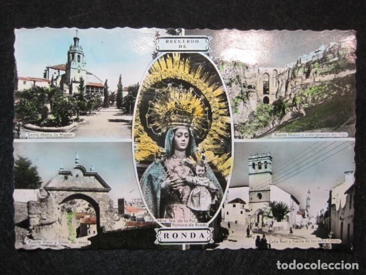 Postales: RONDA-CALLE REAL Y FUENTE-PUENTE-SANTA MARIA...ETC-ED&middot;ARRIBAS-POSTAL ANTIGUA-(80.843)