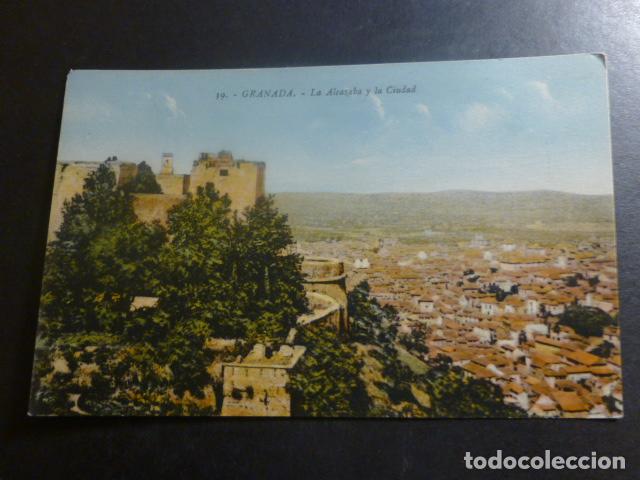 Postales: GRANADA LA ALCAZABA Y LA CIUDAD - Foto 1