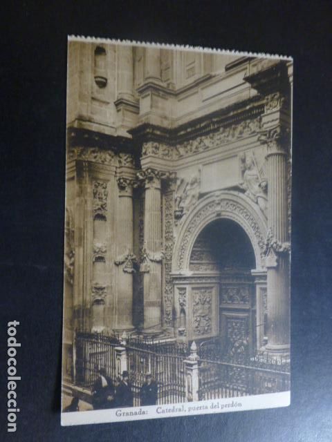 Postales: GRANADA CATEDRAL PUERTA DEL PERDON - Foto 1