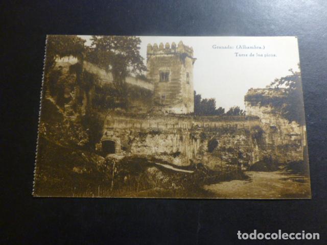 Postales: GRANADA ALHAMBRA TORRE DE LOS PICOS - Foto 1